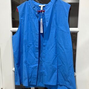 Sleeveless Blue Women's Top